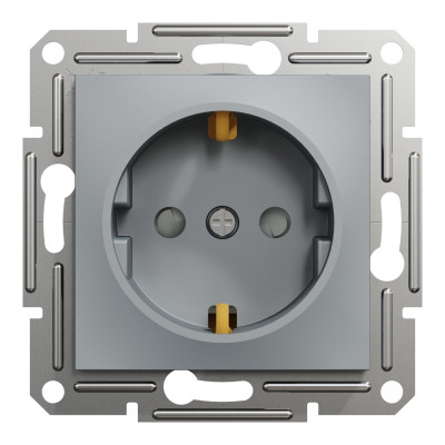 Розетка Schneider Electric ASFORA со штор. сталь (EPH2900262) Винница - изображение 1