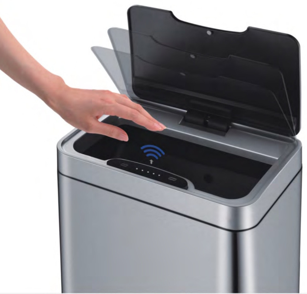 Відро для сміття сенсорне прямокутне Koer TC-020312-07 12 л колір графіт (KR5587) Київ - фото 4