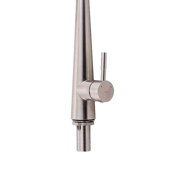 Змішувач для кухні Qtap Evicka з висувним виливом QTEVI91103UN Brushed Nickel PVD Київ