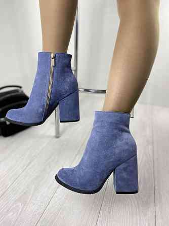 SANTINI Жіночі черевики SANTINI джинсові замша натуральна висота 10см каблук 9.5см 37р. (953652 Коломия