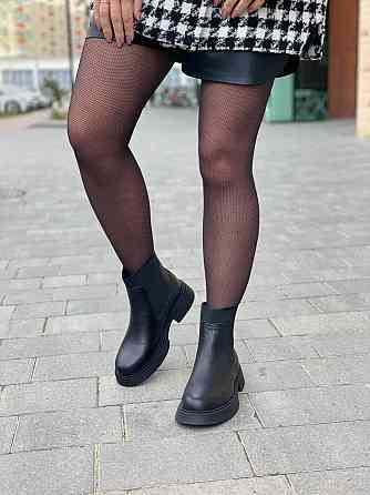 Arcoboletto Черевики жіночі Arcoboletto чорні натуральна шкіра висота 13 см (5362) Коломыя