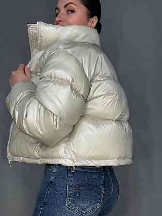 Куртка жіноча Lady Yep 10015 коротка глянцева пуффер перламутровий беж, перламутровий беж, 44 Київ