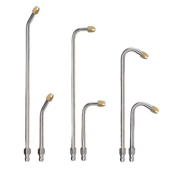 Насадка 90° для високого тиску з нержавіючої сталі 210 мм Київ