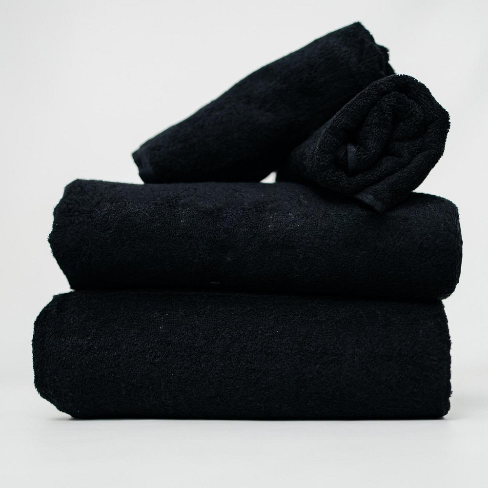 Набір Махрових рушників , Махра,Чорний,50/90 та 70/140 Київ - фото 2