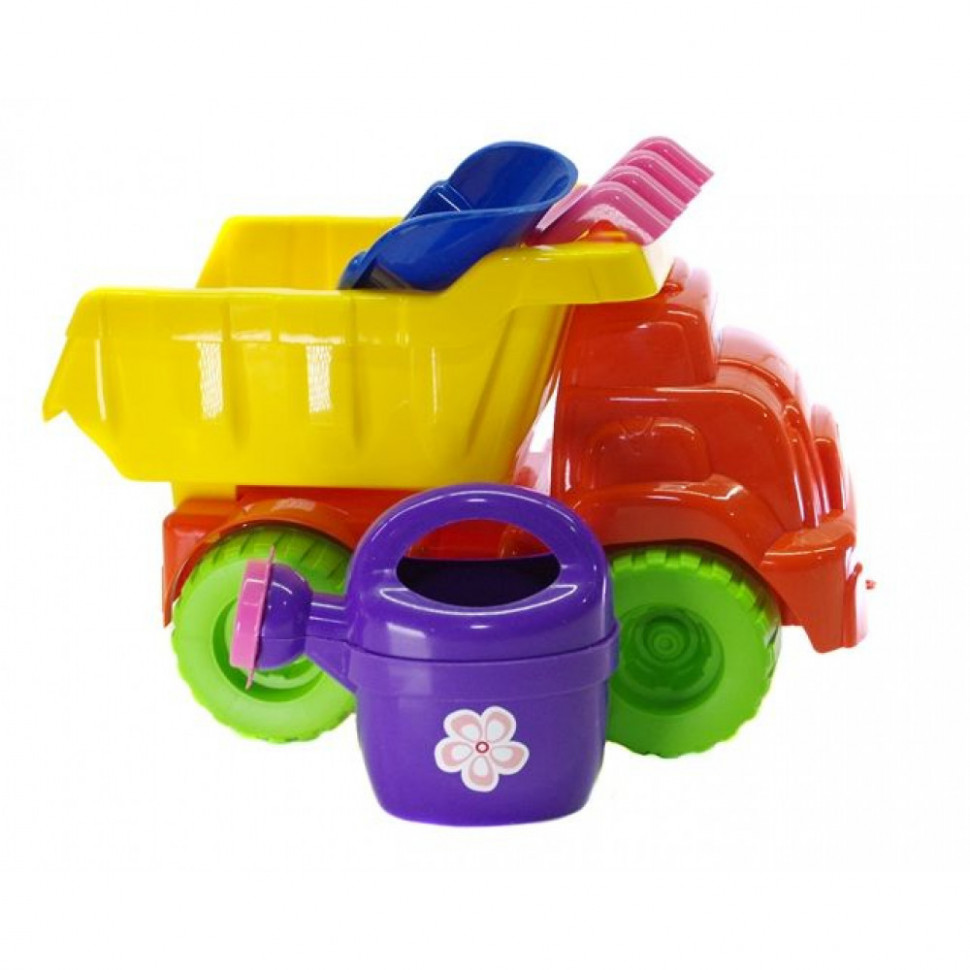 Игровой Набор для песочницы №2 013565 с лейкой Желто-оранжевый Винница - изображение 1