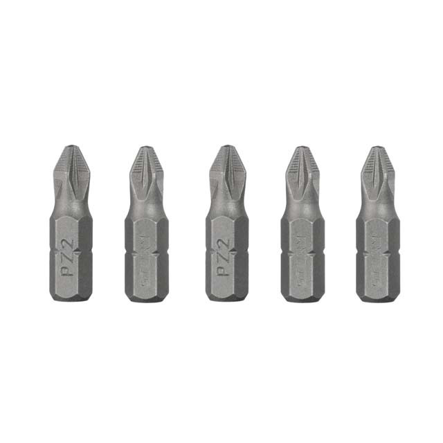 Комплект викруткових насадок, PZ2, 1/4"×25 мм, ACR, S2, 5 од., STORM Львів - фото 3