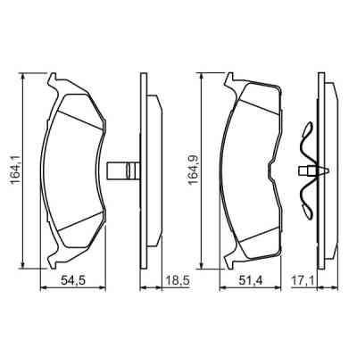 Тормозные колодки Bosch 0 986 424 363 Винница