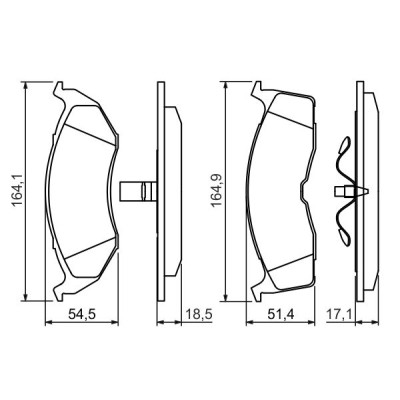 Тормозные колодки Bosch 0 986 424 363 Винница - изображение 3