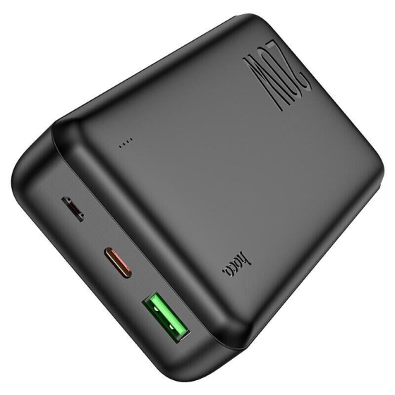 Універсальна мобільна батарея Hoco J87A 20000mAh Tacker PD20W+QC3.0 (Чорна) Вінниця