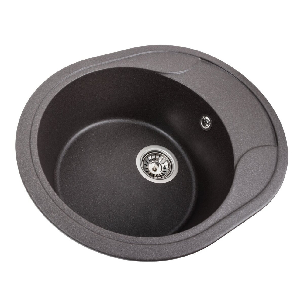 PLATINUM Гранітна мийка для кухні Platinum 5847 ONYX матовий Гренадін Київ - фото 3