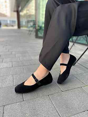 VIFEST Балетки жіночі VIFEST 136 чорні (весна-осінь, замша натуральна) (5909) Коломия