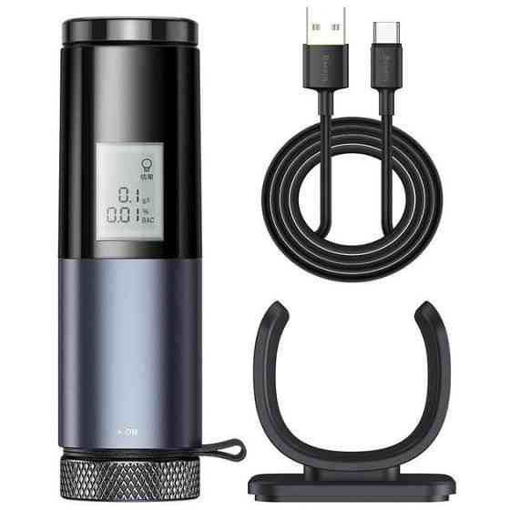 Алкотестер Baseus Digital Alcohol Tester CRCX-01 130 мА·год (Чорний) Миколаїв