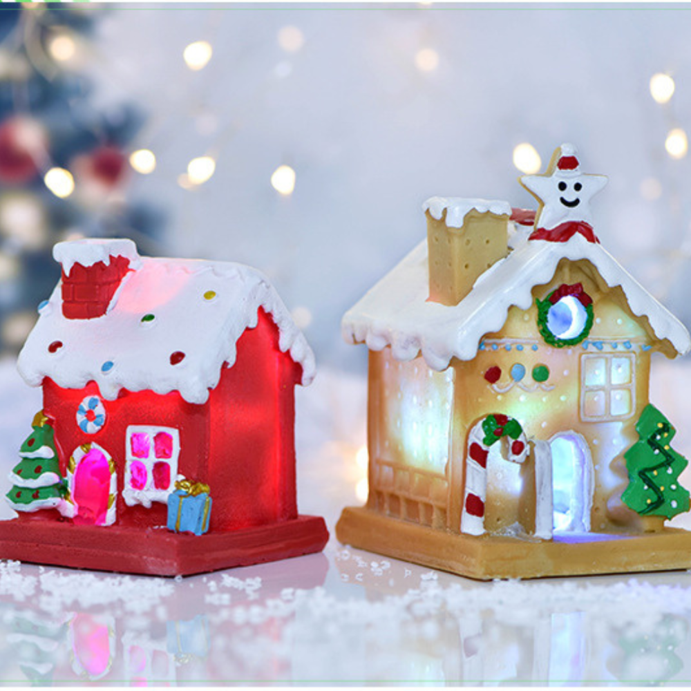 Новогодний домик из полистоуна с LED подсветкой для мини-сада, миниатюры, рождественской инсталляции Одесса - изображение 5