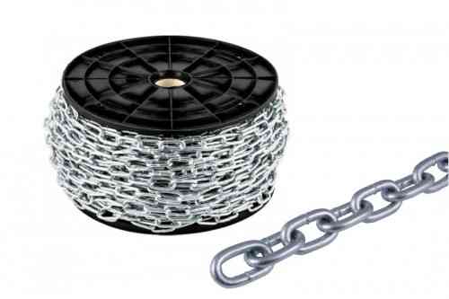 Ланцюг короткозований оцинкований 8 мм DIN 5685А бухта 15 м APRO Рівне