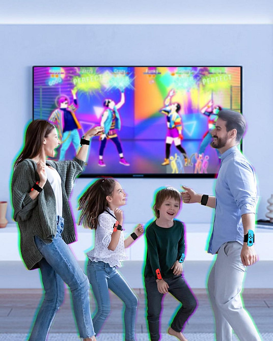 Браслет ремінець для Joy‑Con Switch 2 сумісний з Just Dance 2026 2025 чорний регульований для контролера 2 шт універсальний Київ - фото 8