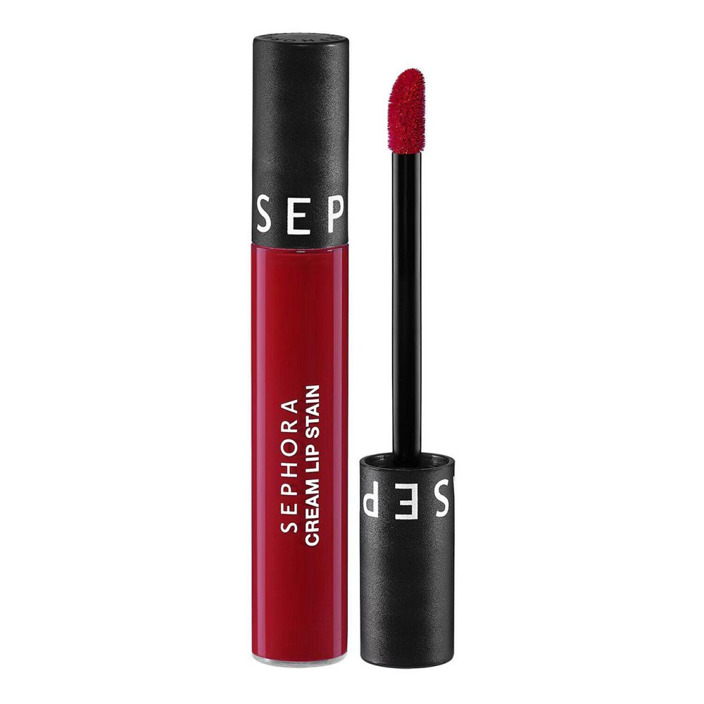 Cream Lip Stain - Бархатистая непереносящаяся помада - Матовая жидкая помада, 129 Risky Red (5 ml) Славянск - изображение 1