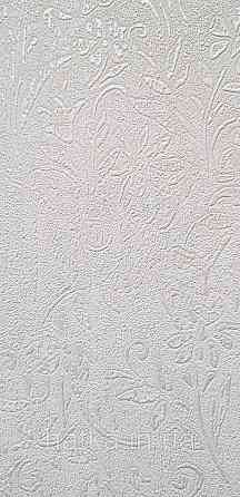 Шпалери вінілові на флізеліні Marburg Aura метрові маленькі квіти білі сріблясті структурні Київ