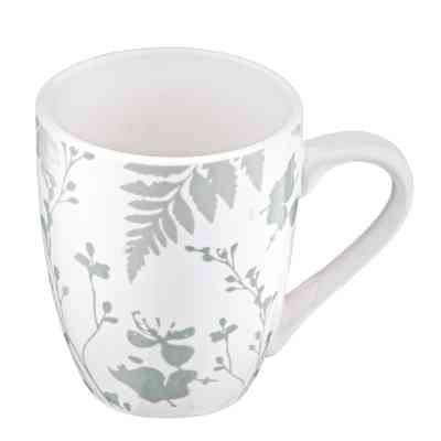 Чашка Ardesto Capri, 320мл, порцеляна, біло-зелений (AR0432CWG) Вінниця