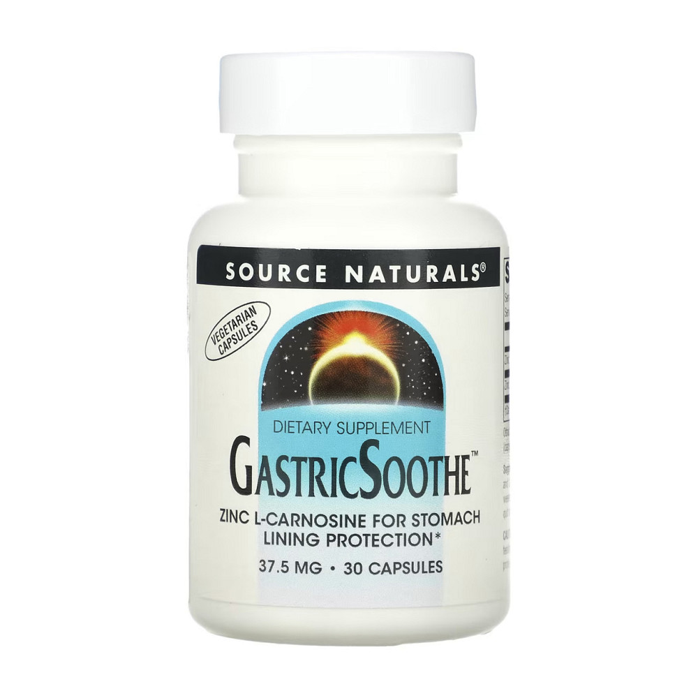 L-карнозин для шлунку Source NaturalsGastricSoothe 30 капсул Київ - фото 1