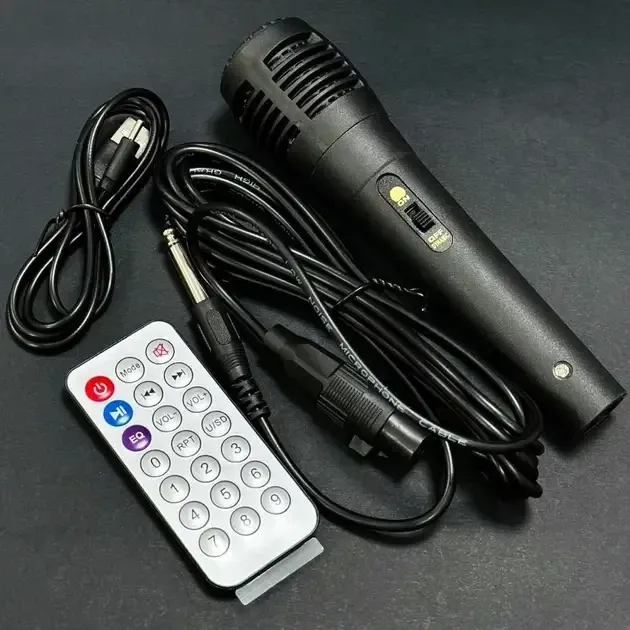 JQS6221 Портативная Bluetooth колонка, , стерео, USB/TF/FM, микрофон, LED подсветка Одесса - изображение 2