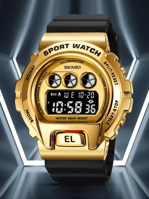 Мужские наручные часы Skmei 1905 (Золотистый) Киев - изображение 4