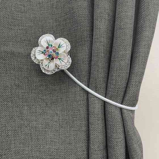 Магніти для штор та гардин "Flowers" набір 2 шт Різнокольоровий (81-233) Київ