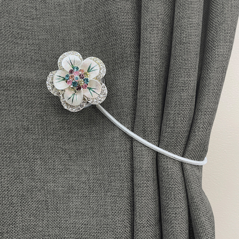 Магніти для штор та гардин "Flowers" набір 2 шт Різнокольоровий (81-233) Київ - фото 4