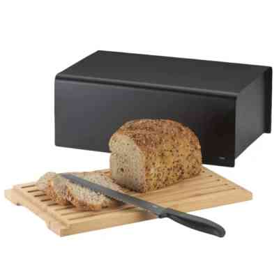 Хлібниця Kela Kiril, чорна, 38х23х16 см (17891) Вінниця