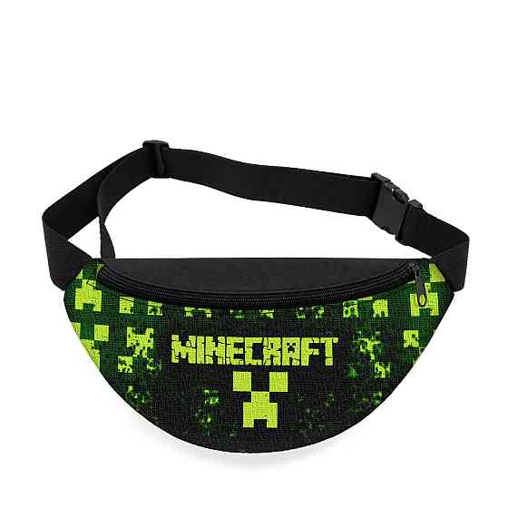 Дитяча сумка-бананка Minecraft 32х15 см на пояс або через плече (5752) Київ