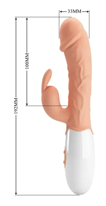 Вибратор с стимулятором клитора Pretty Love - Easter Bunny, BI-014962R Sex Aura Киев - изображение 10