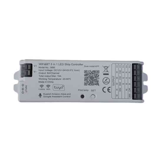 Универсальный контроллер 5в1 15А 2.4ГГц W/CCT/RGB/RGBW/RGB+CCT DC 12V-24В Днепр