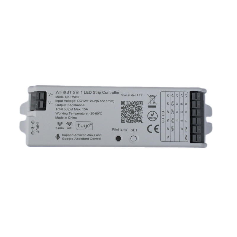 Универсальный контроллер 5в1 15А 2.4ГГц W/CCT/RGB/RGBW/RGB+CCT DC 12V-24В Днепр - изображение 1