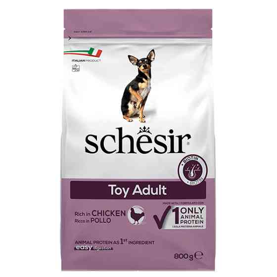 Schesir Dog Toy Adult ШЕЗИР ВЗРОСЛЫЙ ТОЙ КУРИЦА сухой монопротеиновый корм для собак мини пород Киев