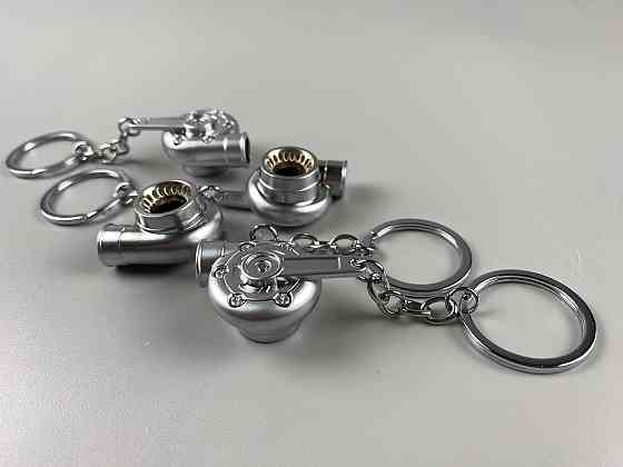 Брелок турбіна ТКР (турбокомпресор) свисток, брелок на ключі для водія, брелок-свисток ТКР сріблястий Мукачево