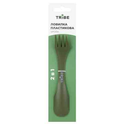 Ложка-виделка туристична Tribe Spork пластикова olive (T-FC-0031-olive) Вінниця