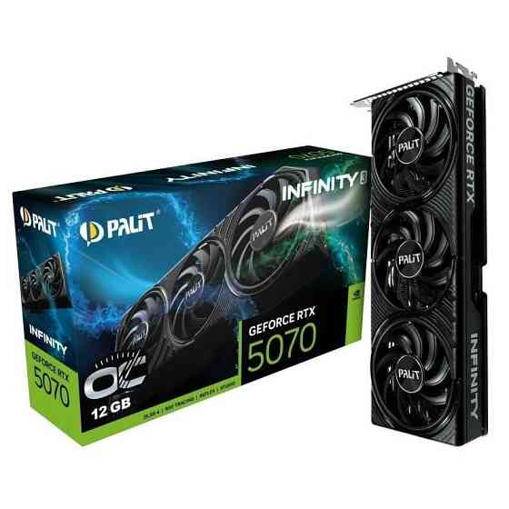 Відеокарта GF RTX 5070 12 GB GDDR7 Infinity 3 OC Palit (NE75070S19K9-GB2050S) ( Black ) Харьков