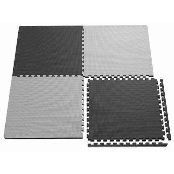 Мат-пазл Hop-Sport EVA 2см HS-A020PM - 4 частей черно-серый Киев