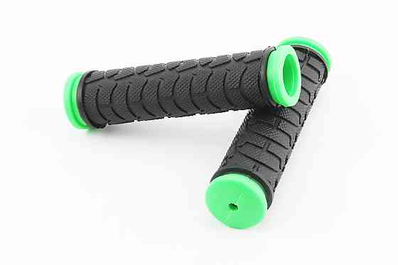 Ручки керма 122мм, чорно-зелені FL-424 Київ