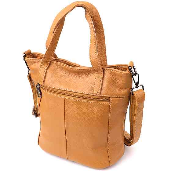 Стильная женская сумка из натуральной кожи Vintage 22994 Рыжий Киев