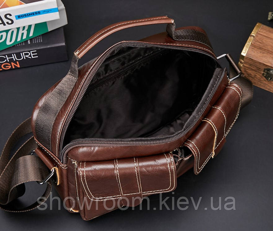 Чоловічі сумки месенджер Leather Collection (5059) Київ - фото 2