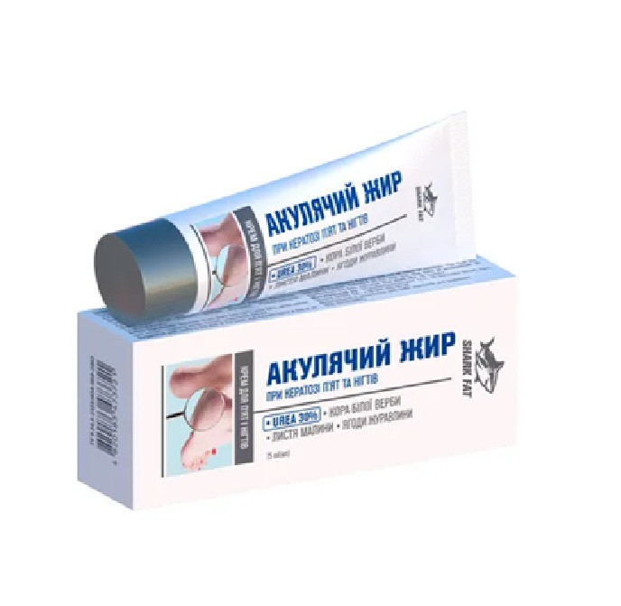 Крем ФитоБиоТехнологии Крем Акульий жир при кератозе для пяток и ногтей 75 мл Луцк - изображение 2