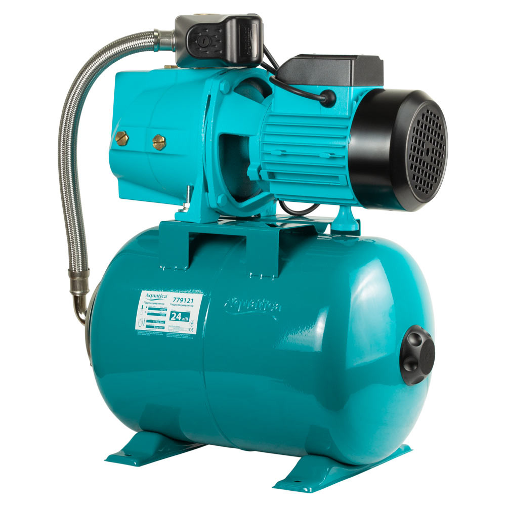 Aquatica Станция 0.75кВт Hmax 42м Qmax 80л/мин (самовсасывающий насос) 24л Украина AQUATICA (77 Коломыя - изображение 2