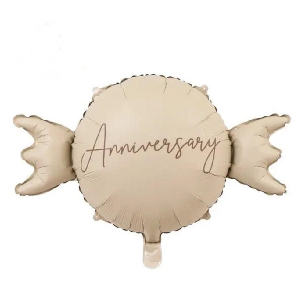 Фольгована куля цукерка кремова 69 * 50 см Київ - фото 1