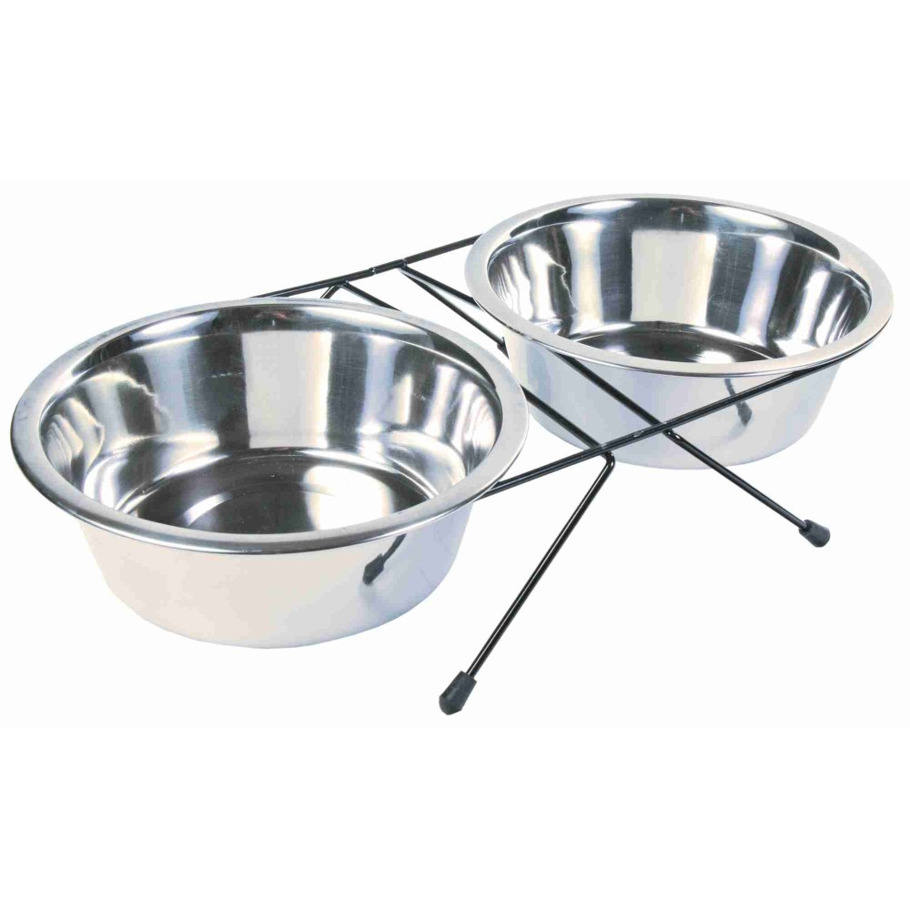 Металлические миски на подставке для собак и кошек Trixie (Трикси) 2х1.8 л d:21 см Запорожье - изображение 1