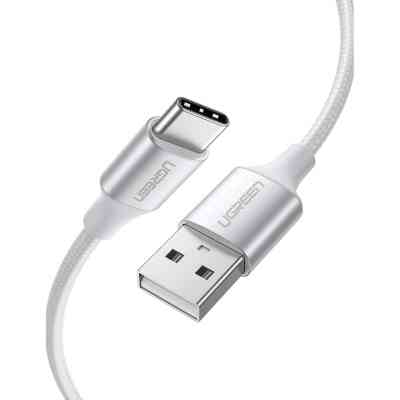 Дата кабель USB 2.0 AM to USB-C 0.5m 3A US288 white Ugreen (60130) Винница