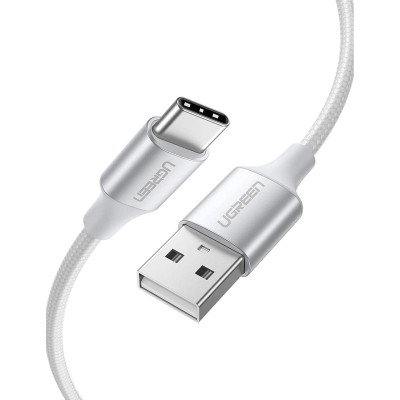 Дата кабель USB 2.0 AM to USB-C 0.5m 3A US288 white Ugreen (60130) Вінниця - фото 1