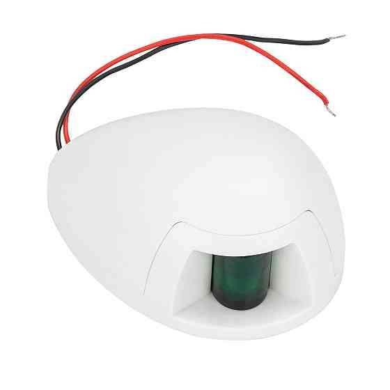 Навигационный огонь зеленый led корпус белый Киев