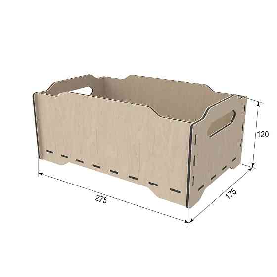 Коробка EKOSTAR з фанери 275x175x120 Київ