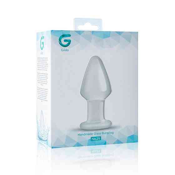 Стеклянная анальная пробка Gildo Glass Buttplug No. 25 Sex Aura Киев