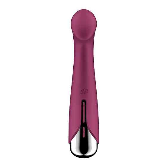 Вібратор з ротацією Satisfyer Spinning G-Spot 1 Red, плоский майданчик для стимуляції точки G Sex Aura Київ
